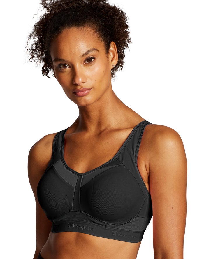 Champion Dame Sport Bh Sort - Motion Control Underwire - Danmark ZFS-690854